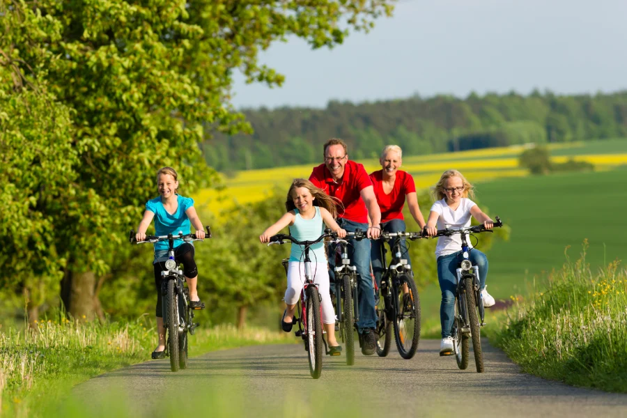 Sportieve fietspaden voor een actieve dag