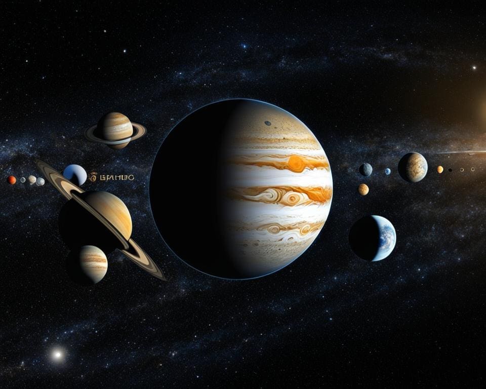 afmetingen van Jupiter