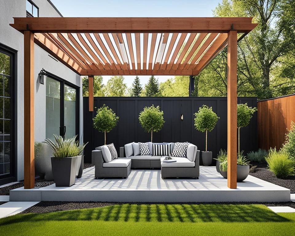 moderne pergola ontwerpen