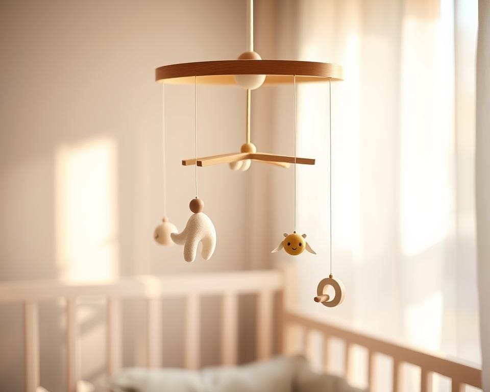 mobile bébé en bois