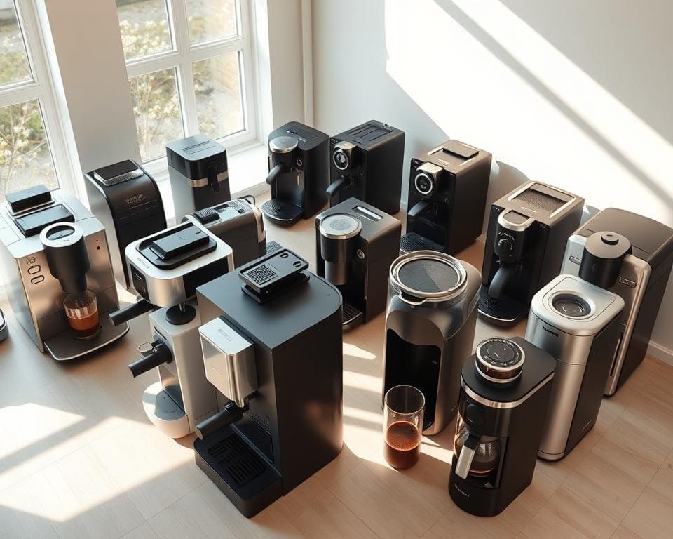 overzicht koffiemachines