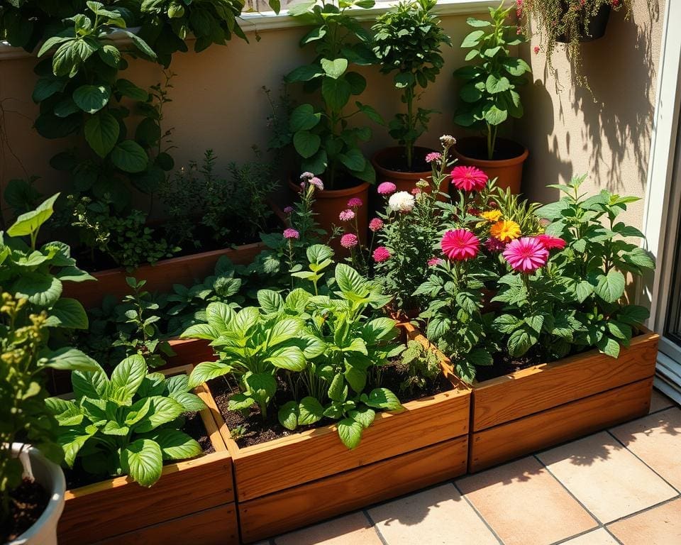 ruimtebesparing met compacte moestuinbakken