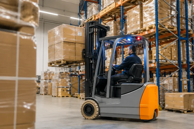 elektirsche heftruck magazijn