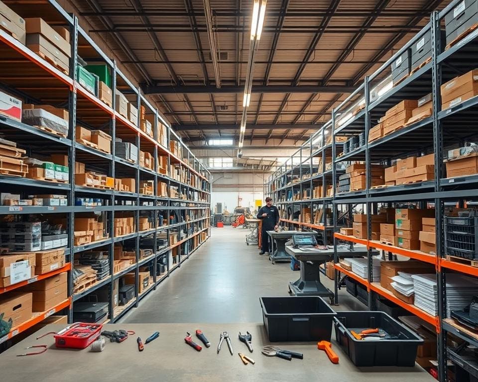 opslagrekken werkplaats