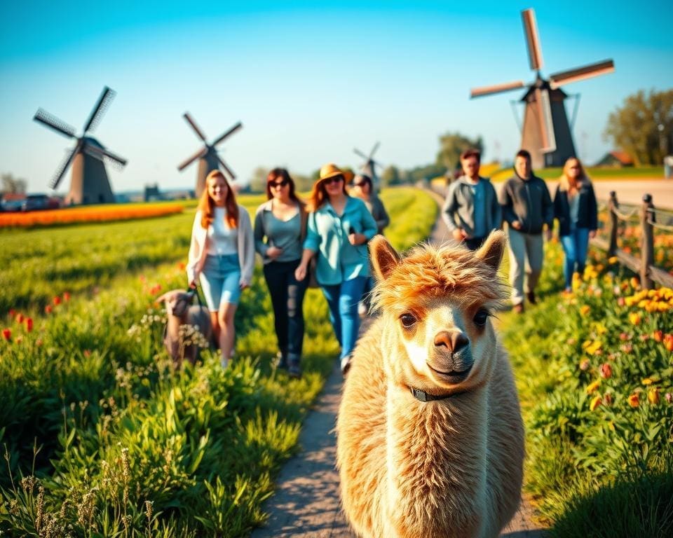 alpaca wandelen